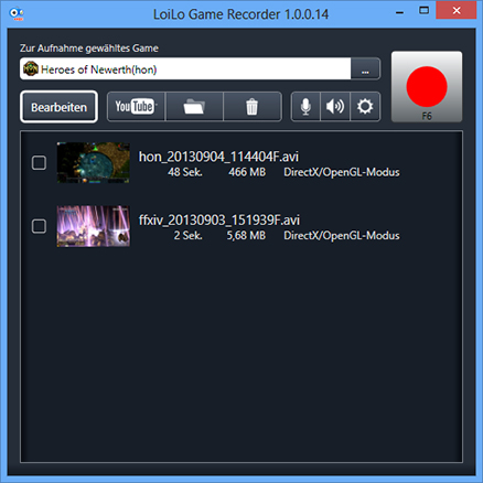 LoiLo Game Recorder Screen Shot