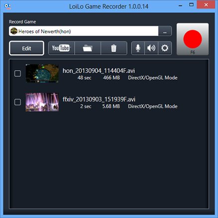 LoiLo Game Recorder Screen Shot